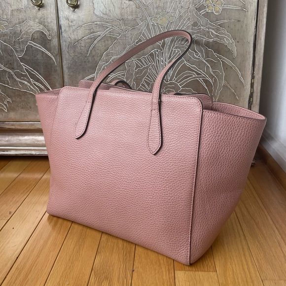 Gucci Pink Leather Tote Bag - Picture 2 of 13